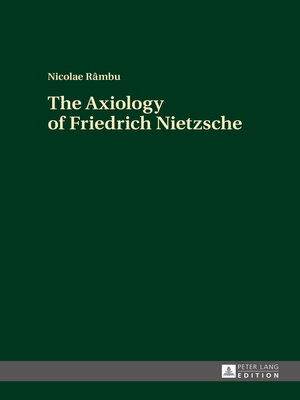 cover image of The Axiology of Friedrich Nietzsche